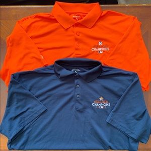 Men’s XL lot of 2 astros polos